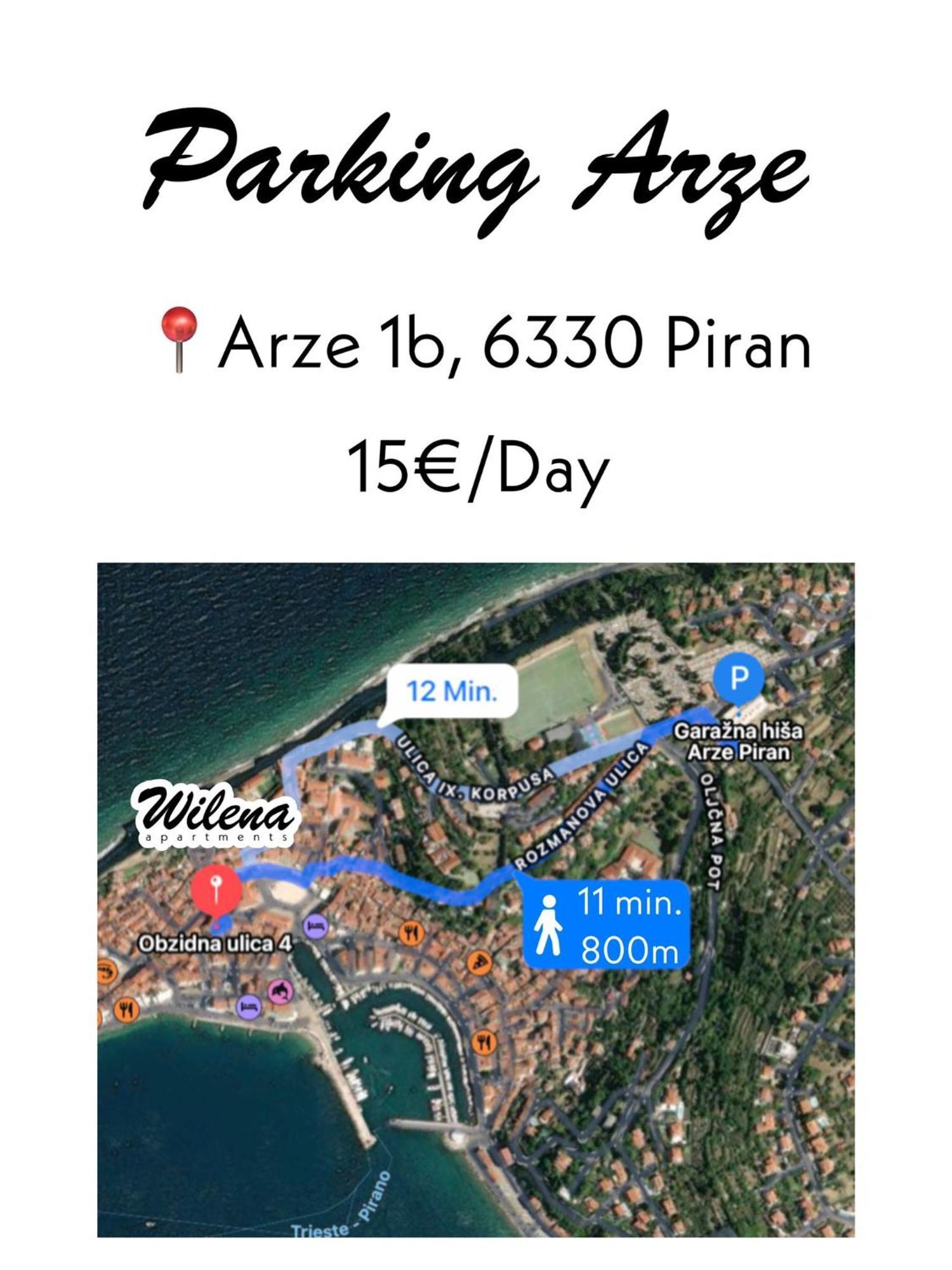 Wilena Apartments Piran Buitenkant foto